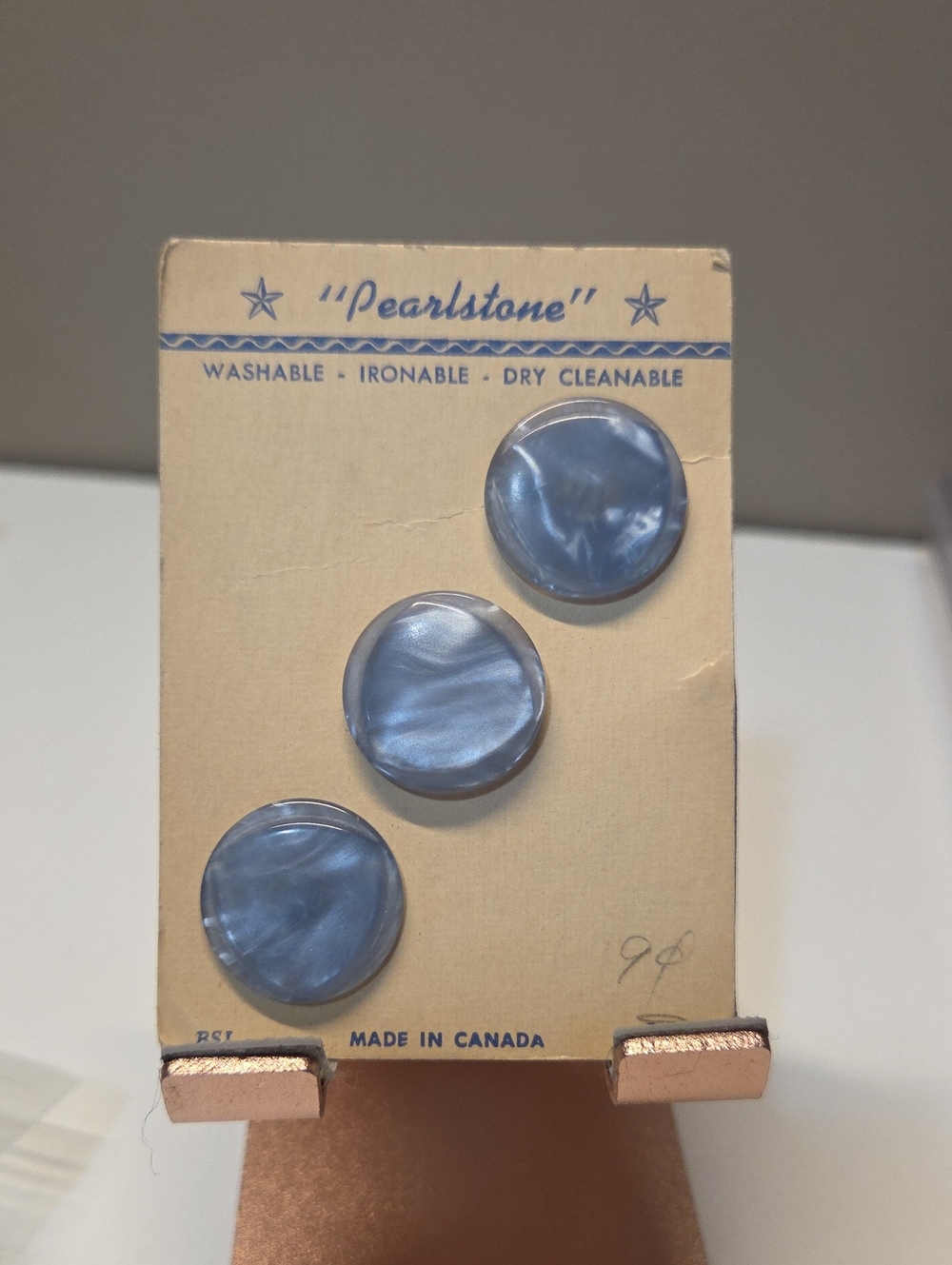 Vintage Pearlstone Lucite Buttons
